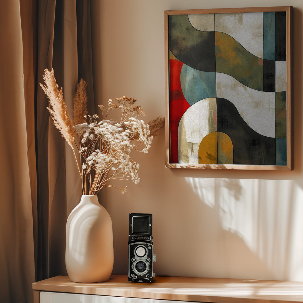 Abstract Fields No 1 - Poster / Art Print - interiör