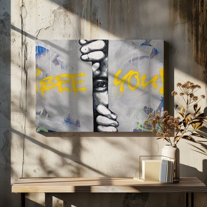 I see you - Hidden Gaze - Poster / Art Print - interiör