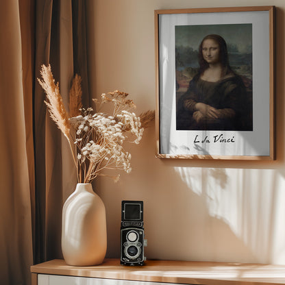 Mona Lisa Del Giocondo Signature (1503–1506) - Poster / Art Print - interiör