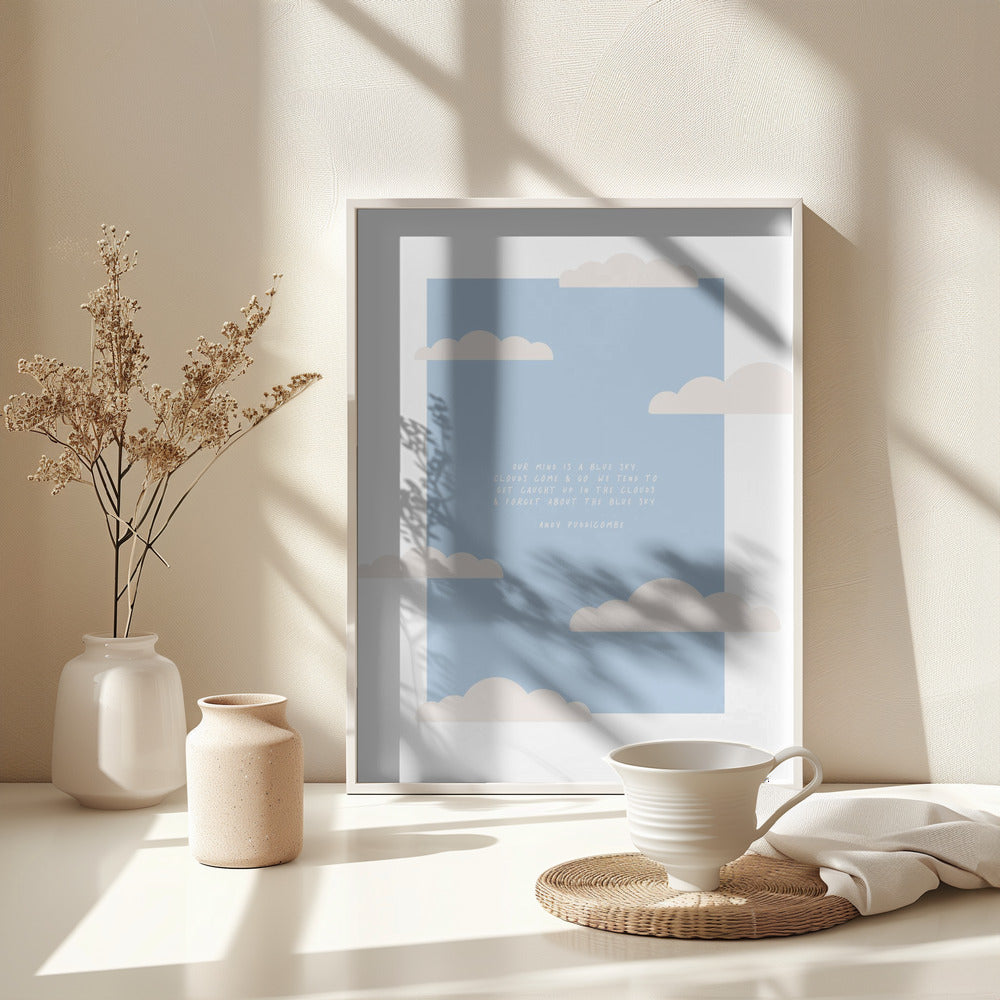 Blue Sky - Poster / Art Print - interiör