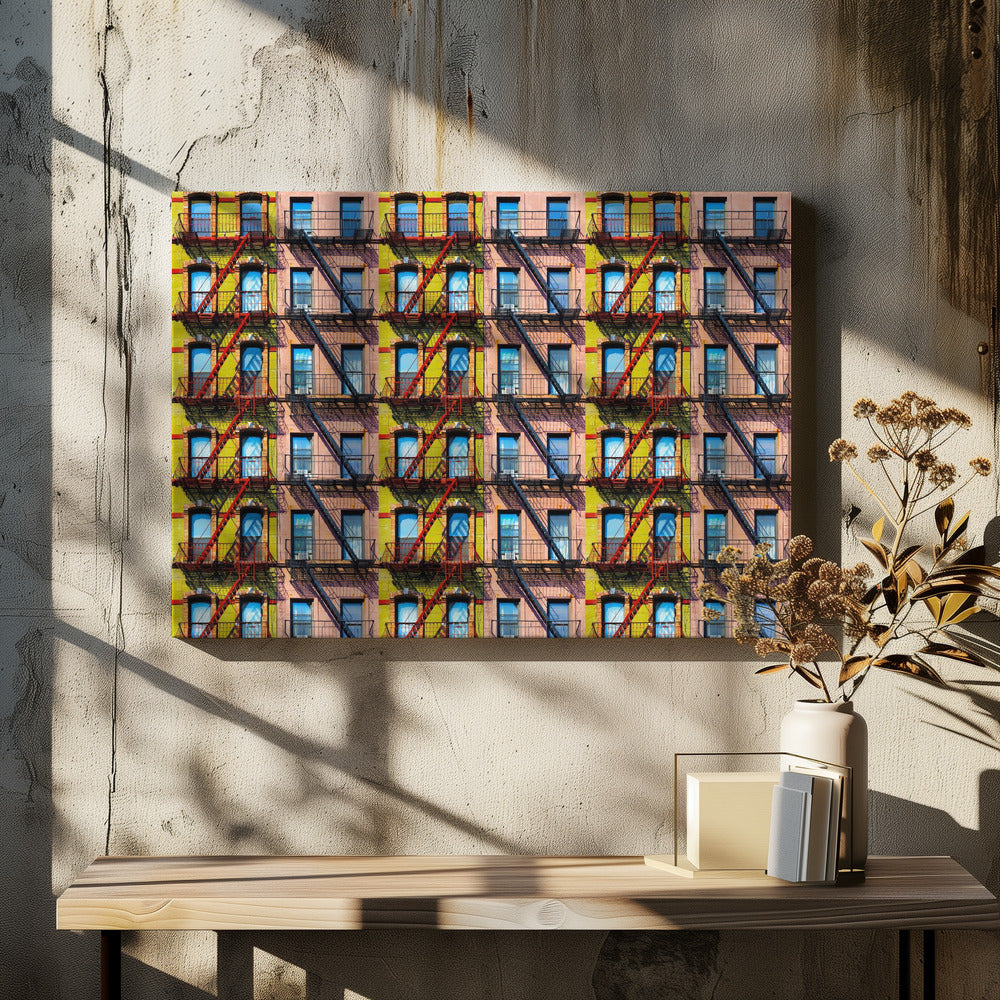 New York Windows - Poster / Art Print - interiör