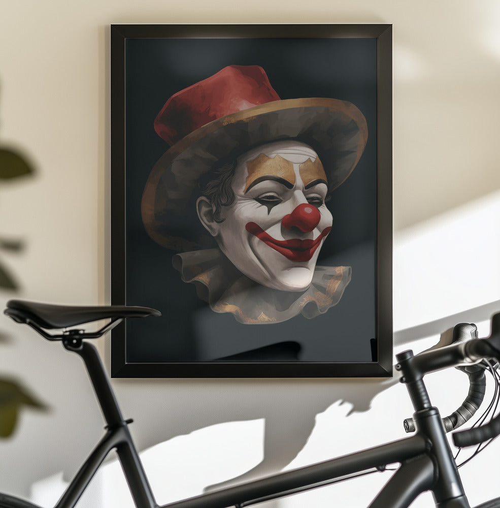 The Smiling Clown - Poster / Art Print - interiör