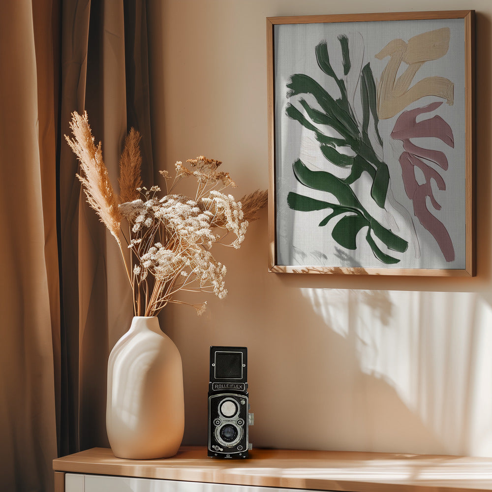 Painterly Florals II - Poster / Art Print - interiör