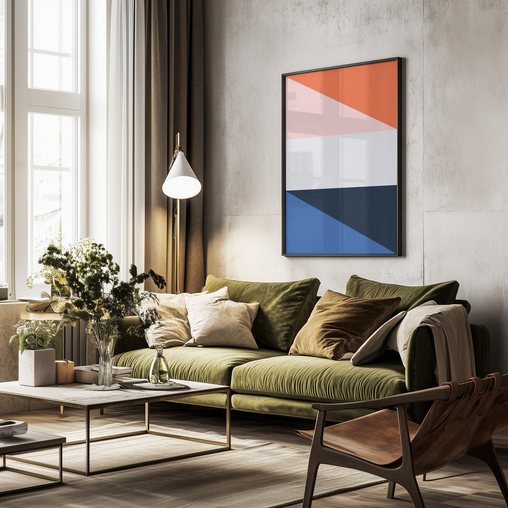 Four Triangles - Poster / Art Print - interiör