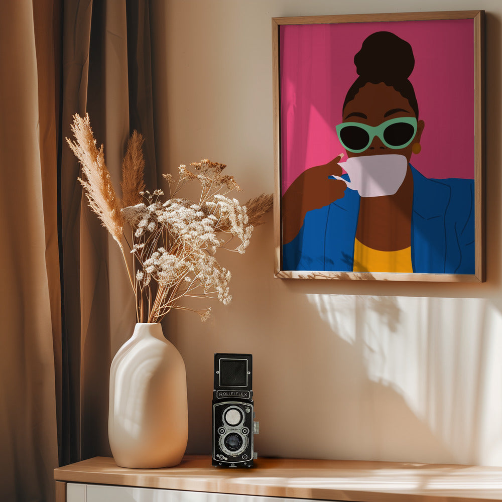 Women Drinking Coffee - Poster / Art Print - interiör