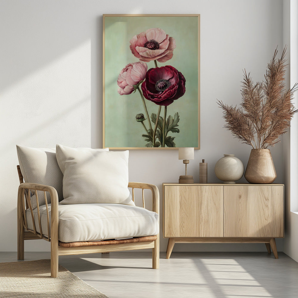 Peonies - Poster / Art Print - interiör