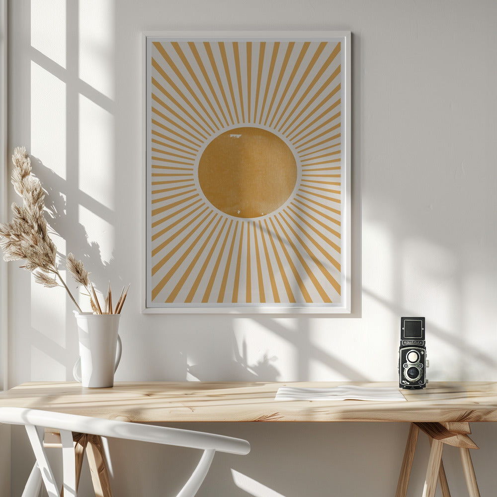 Boho Sun - Poster / Art Print - interiör