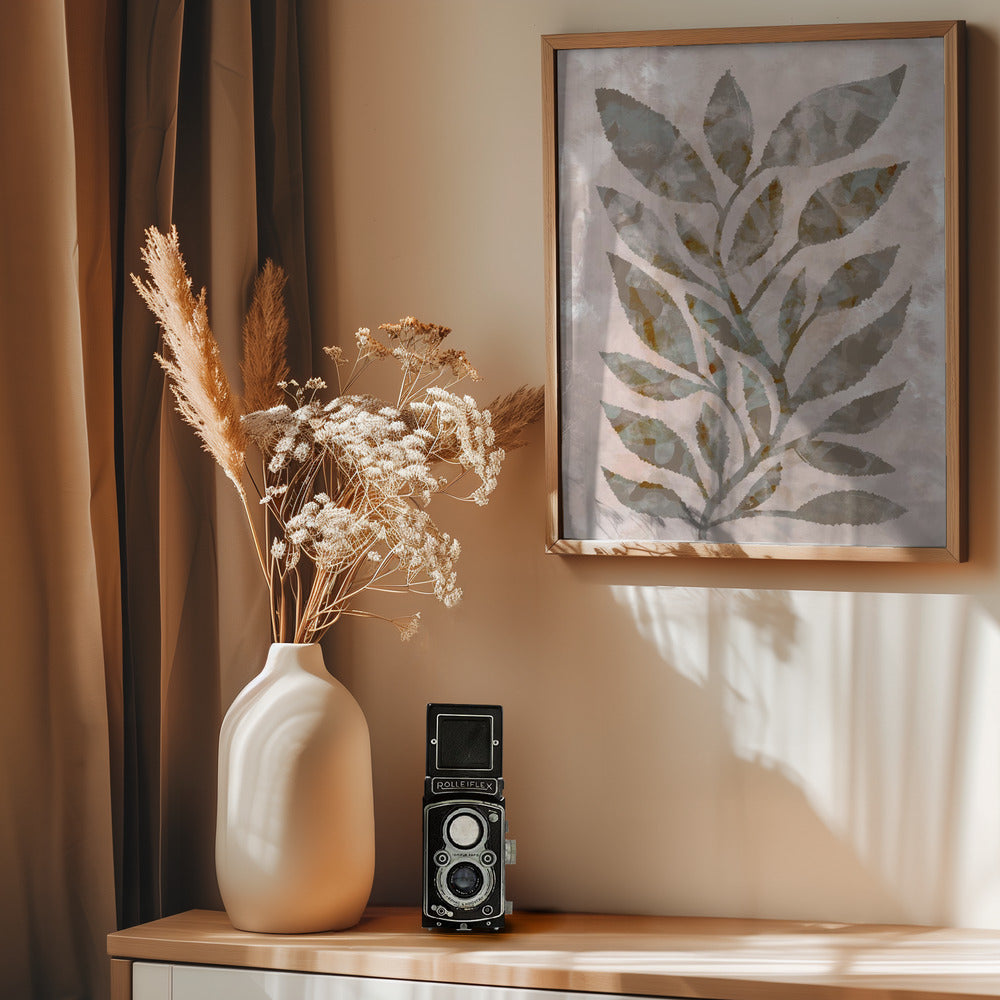 Mocca Leaves - Poster / Art Print - interiör