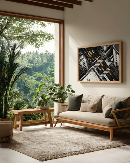 Yellow Flow - Poster / Art Print - interiör