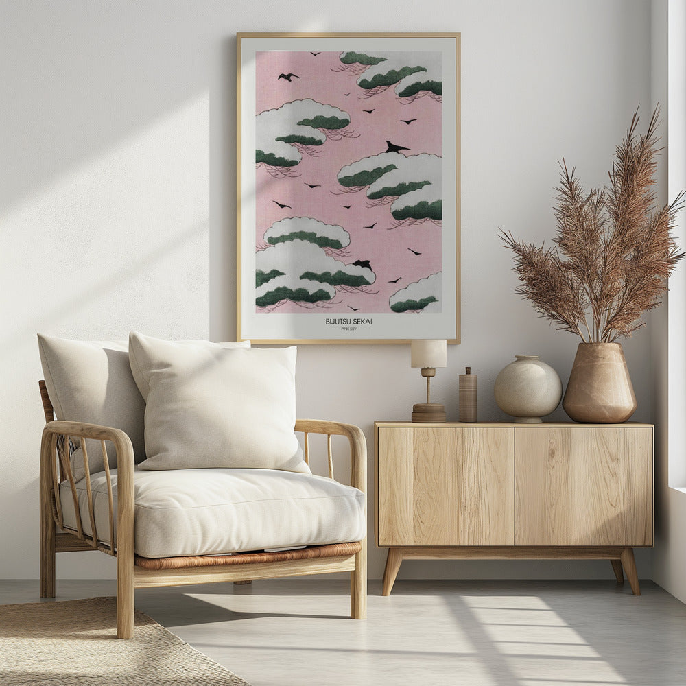 Pink Sky - Poster / Art Print - interiör