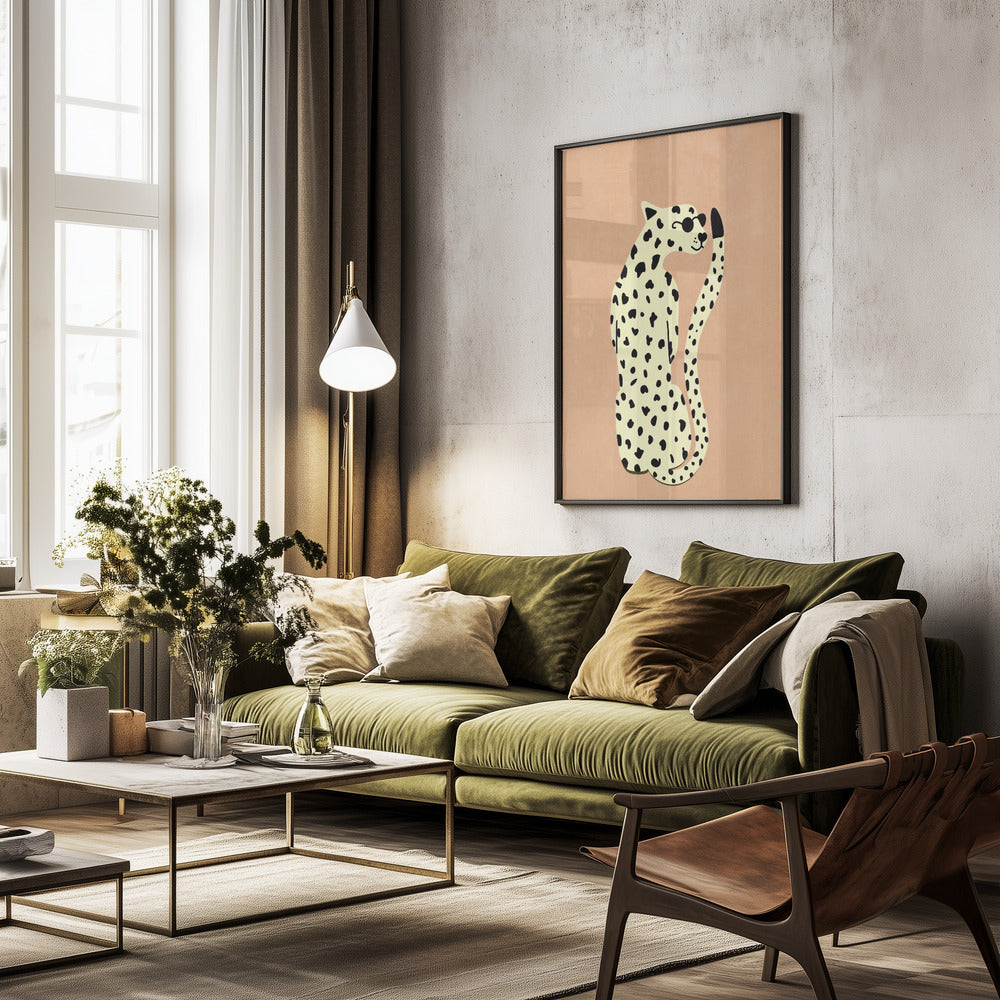 Cool Cheetah - Poster / Art Print - interiör