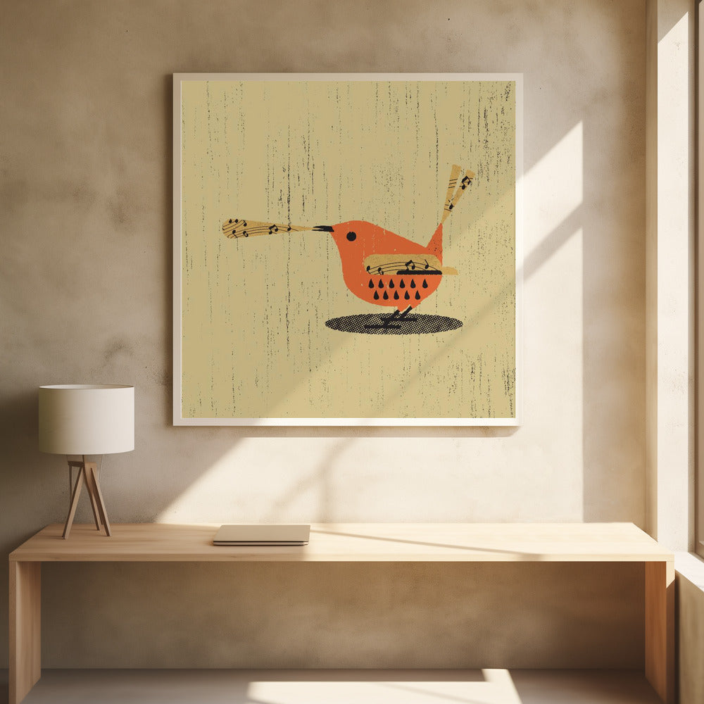 Singing Bird - Poster / Art Print - interiör
