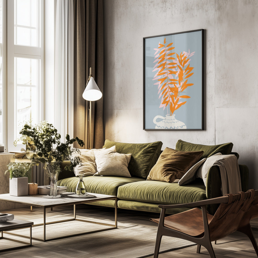 Botanical dopamine twigs - Poster / Art Print - interiör