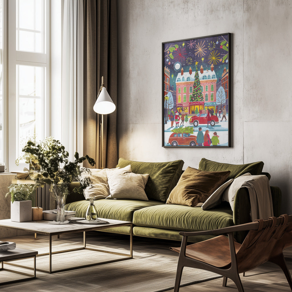 Christmas in the City - Poster / Art Print - interiör