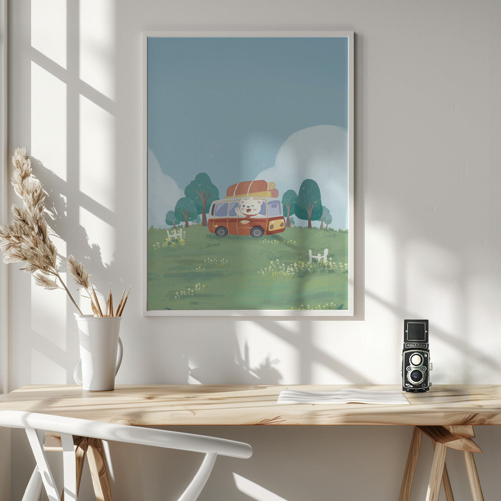 Bear's Picnic Day Out - Poster / Art Print - interiör
