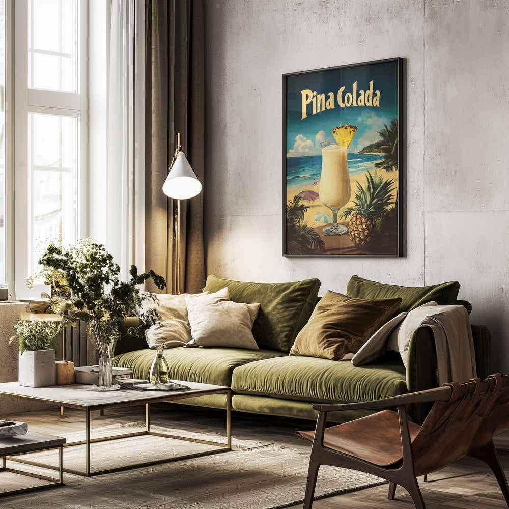 Pina Colada Vintage - Poster / Art Print - interiör