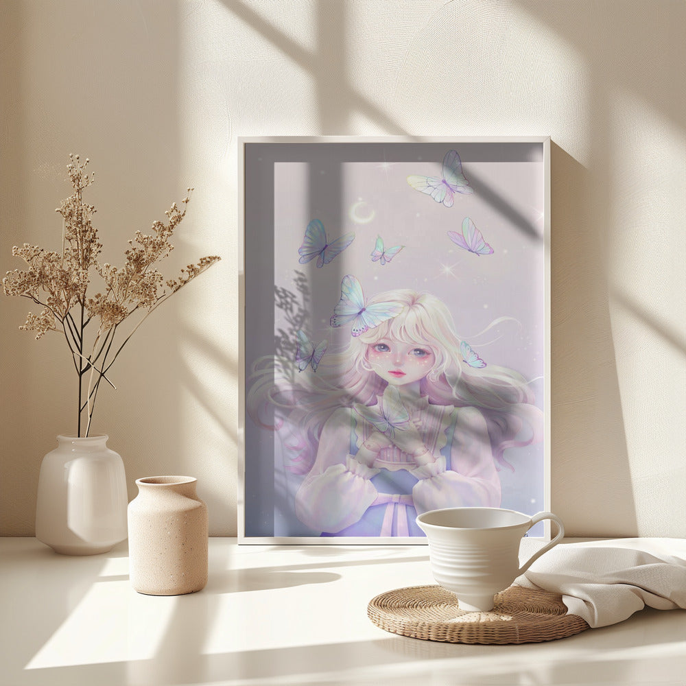 Fantasy Fairy Doll - Poster / Art Print - interiör