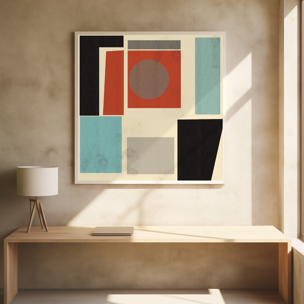 GEOMETRIC POINT Nr 1 - Poster / Art Print - interiör