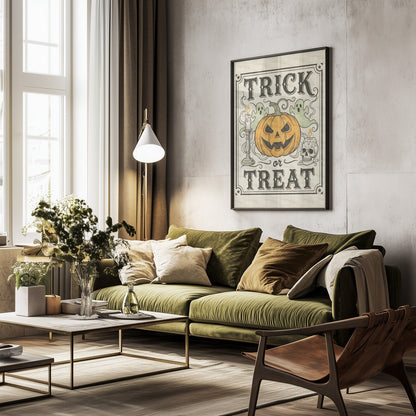 Trick or Treat - Poster / Art Print - interiör