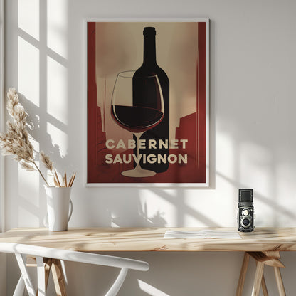 Red Red Wine No 3 - Poster / Art Print - interiör