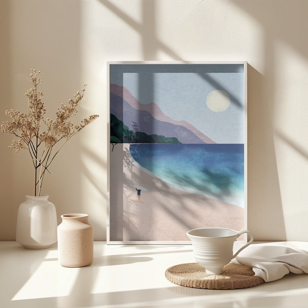 Surf Beach - Poster / Art Print - interiör