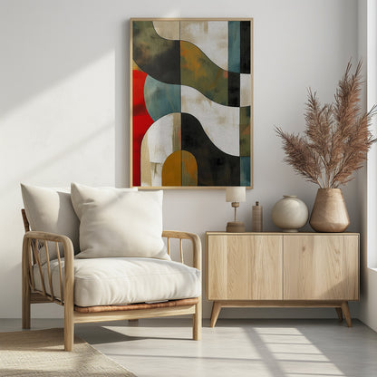Abstract Fields No 1 - Poster / Art Print - interiör