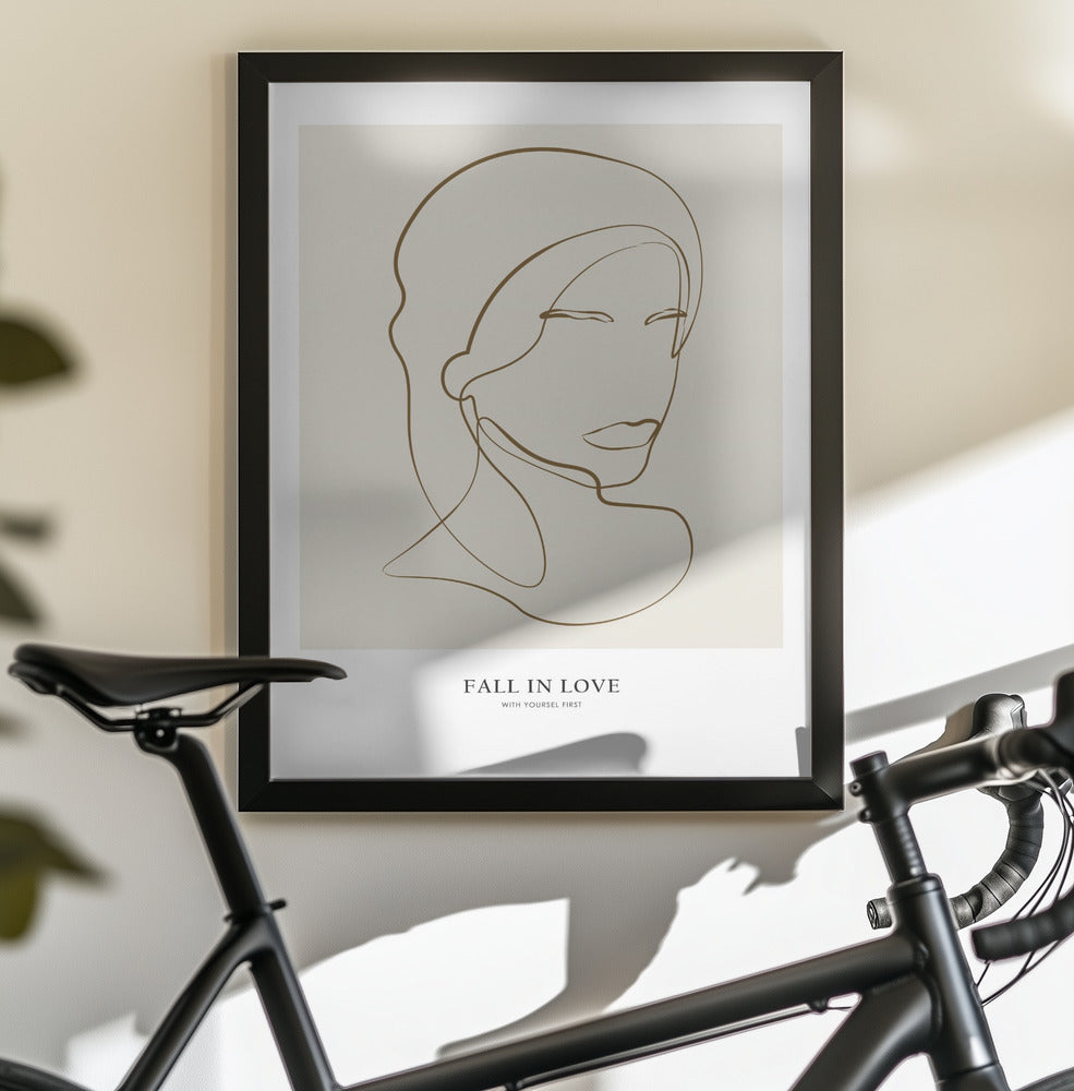Woman portrait - Poster / Art Print - interiör