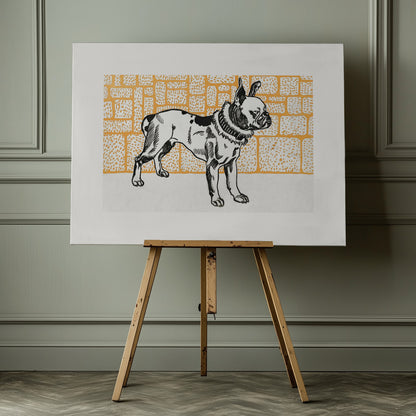 Pitbull Terrier - Poster / Art Print - interiör