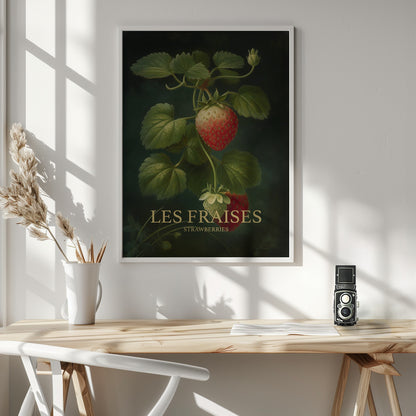 Les Fraises - Strawberries - Poster / Art Print - interiör