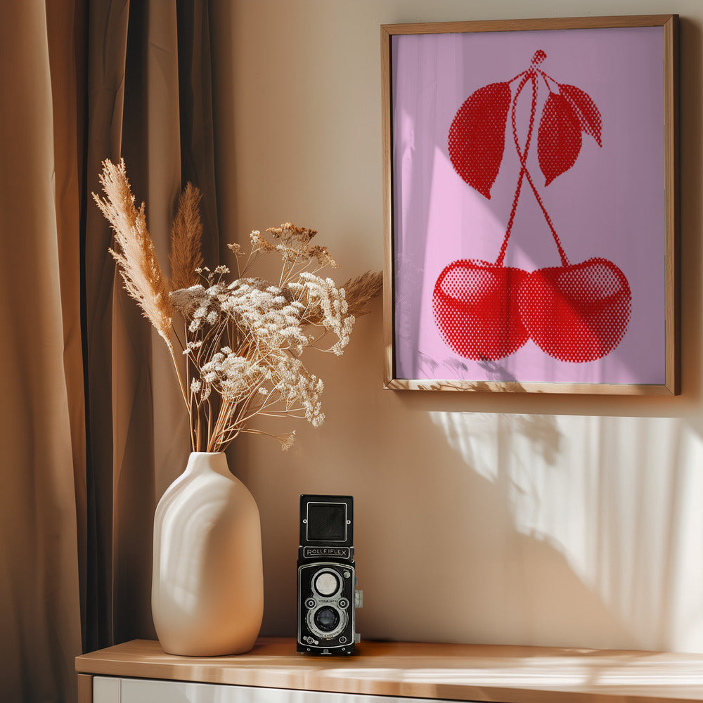 CHERRIES - Poster / Art Print - interiör