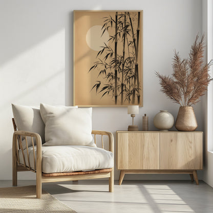 Evening Bamboo - Poster / Art Print - interiör