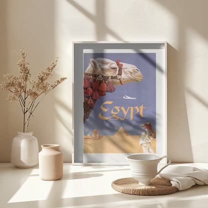 Egypt. Fly Twa (1960) Vintage Poster By David Klein - Poster / Art Print - interiör
