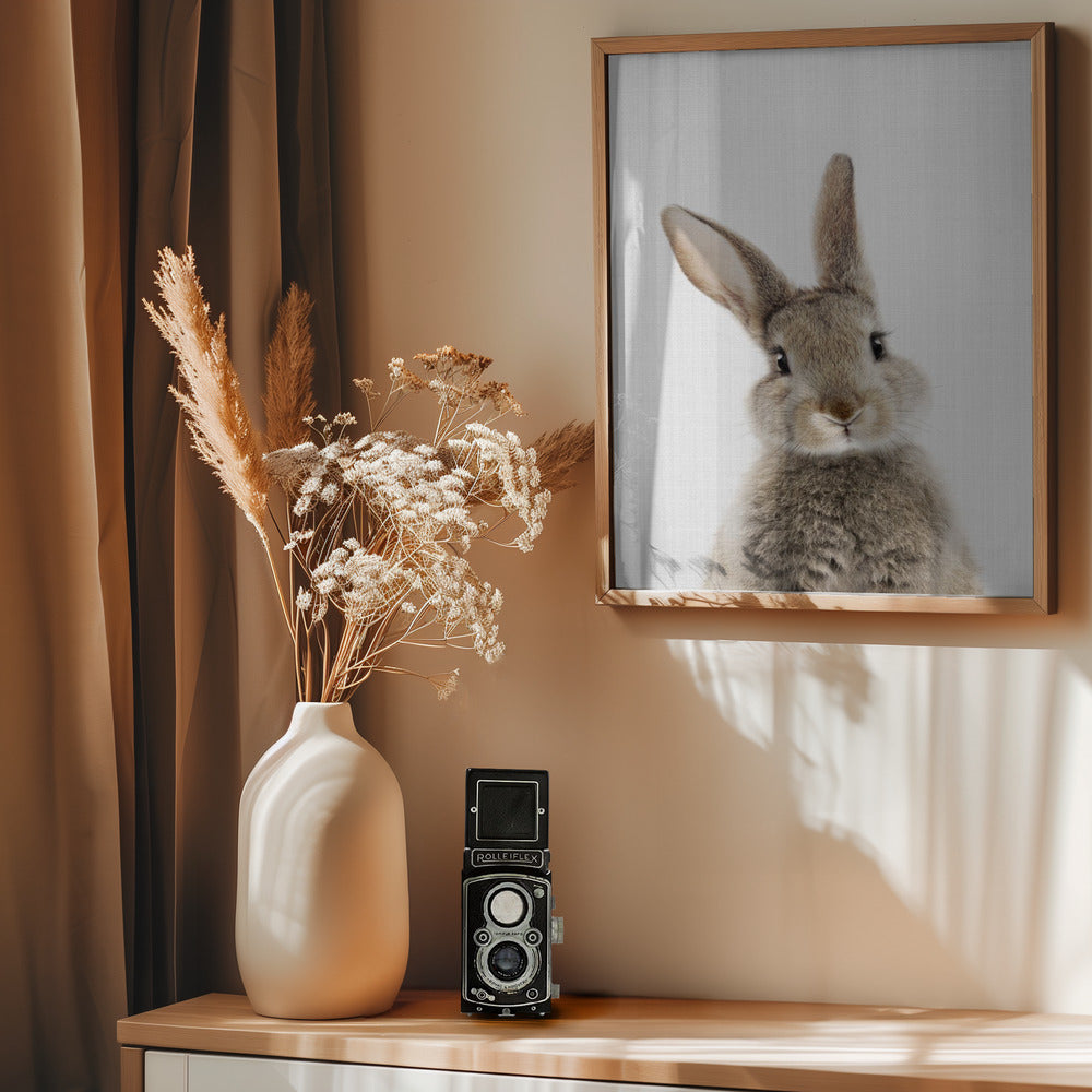 Peekaboo Bunny - Poster / Art Print - interiör