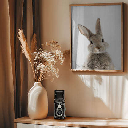 Peekaboo Bunny - Poster / Art Print - interiör