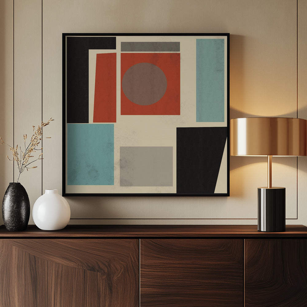 GEOMETRIC POINT Nr 1 - Poster / Art Print - interiör