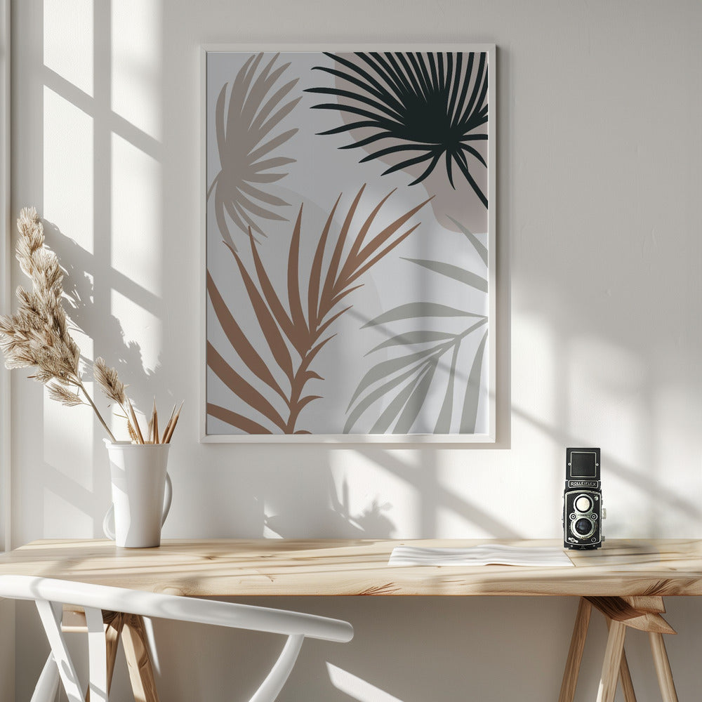 Tropical Leaves No4 - Poster / Art Print - interiör