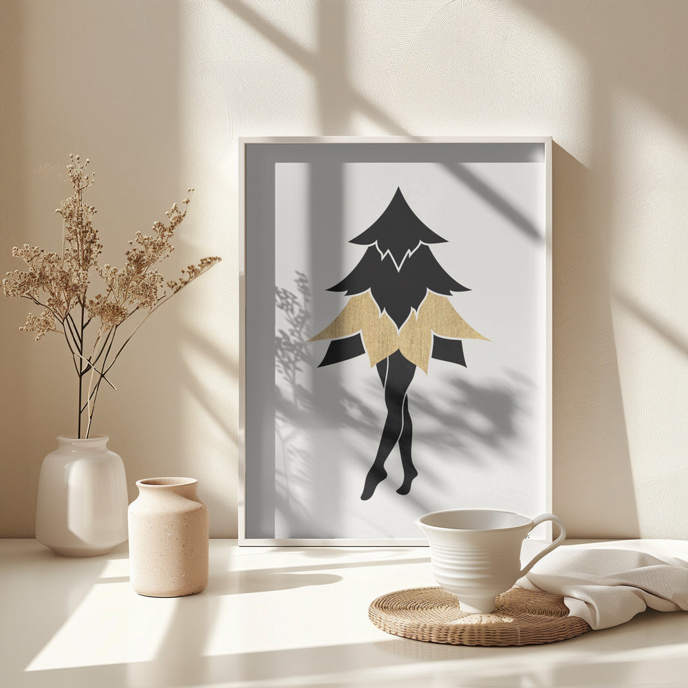 Lady Gaga At Christmas (vers.2) - Poster / Art Print - interiör