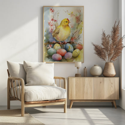 Happy Easter No 2 - Poster / Art Print - interiör