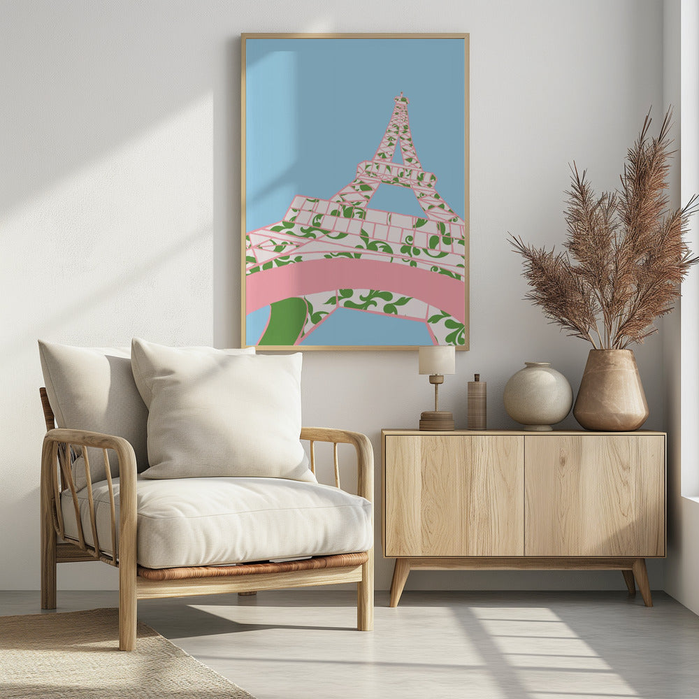 Eiffel Tower (Afternoon) - Poster / Art Print - interiör