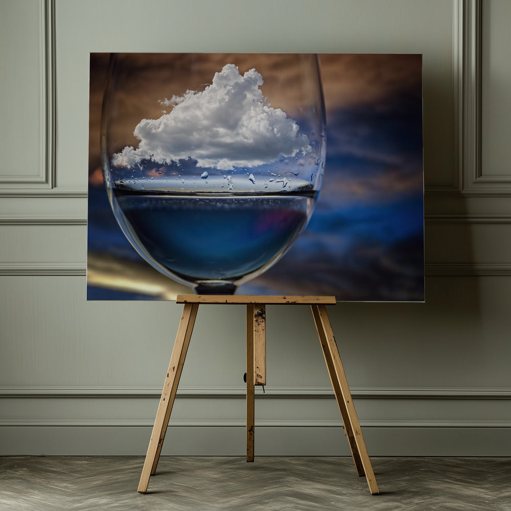 Cloud in a glass - Poster / Art Print - interiör
