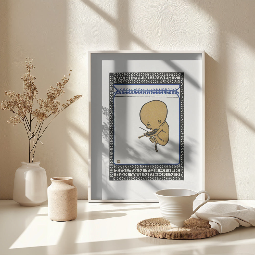 Vaudeville Act 6  Zoltan Toeroek, Child Prodigy - Poster / Art Print - interiör