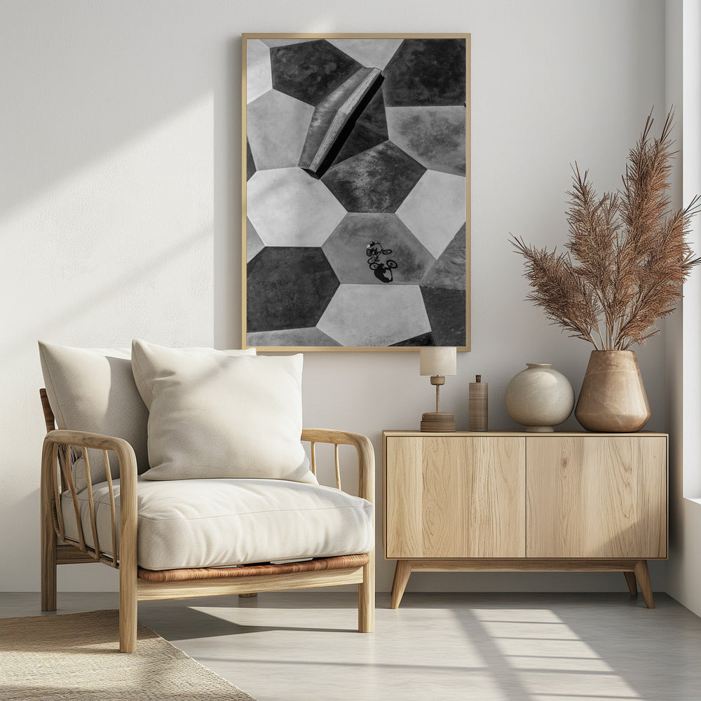 Lonely rider - Poster / Art Print - interiör