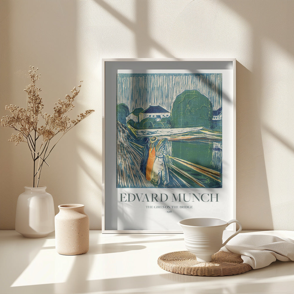 The Girls On The Bridge - Poster / Art Print - interiör