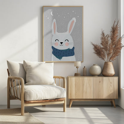Snow Bunny - Poster / Art Print - interiör