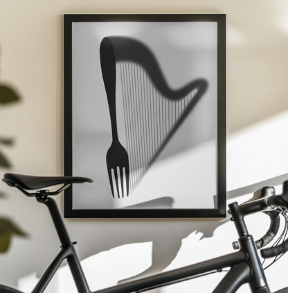 Harp - Poster / Art Print - interiör