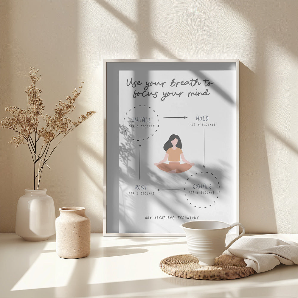 Box Breathe - Poster / Art Print - interiör