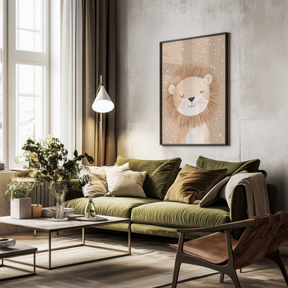 Happylion - Poster / Art Print - interiör