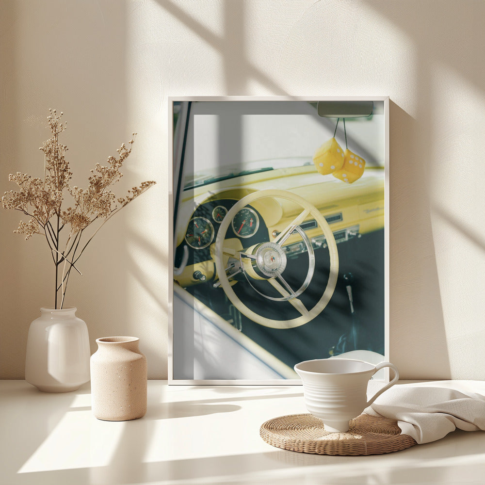 Classic Car VI - Poster / Art Print - interiör