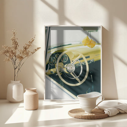 Classic Car VI - Poster / Art Print - interiör