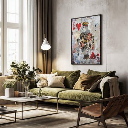 King of Hearts - Poster / Art Print - interiör